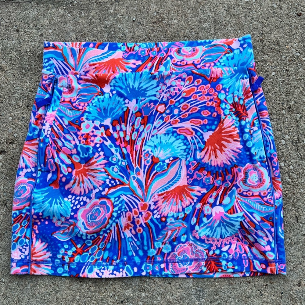 T by Talbots Vibrant Floral Skirt